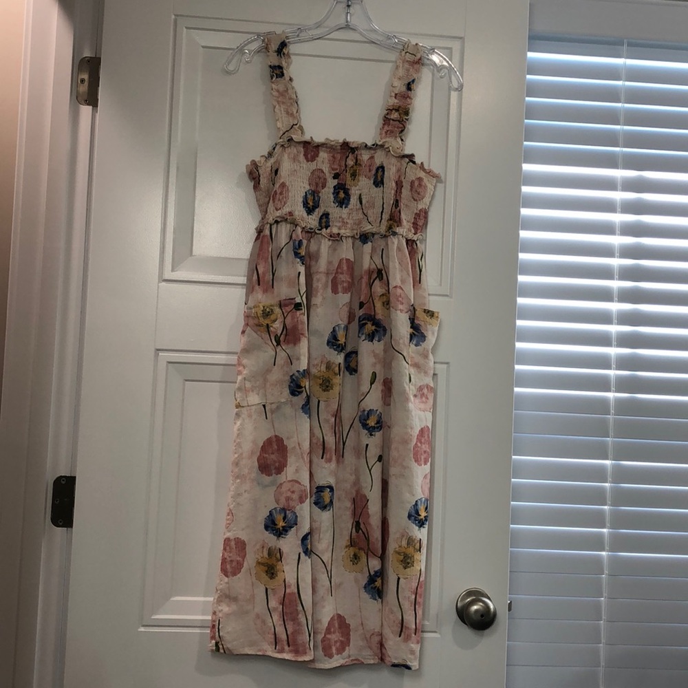 Promesa Floral Smocked Dress with pockets